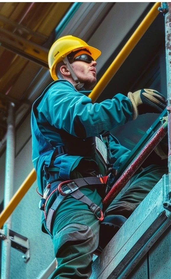 Worker on site